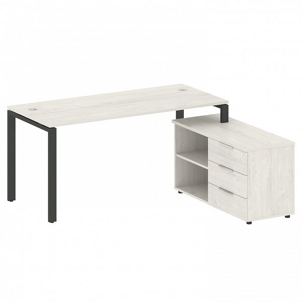 Рабочая станция "Metal System" БП.РС-СТС-2.4 дуб наварра/антрацит - Вид 1