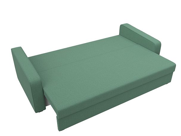 Диван прямой Лига-009 Рогожка зеленый - Вид 8