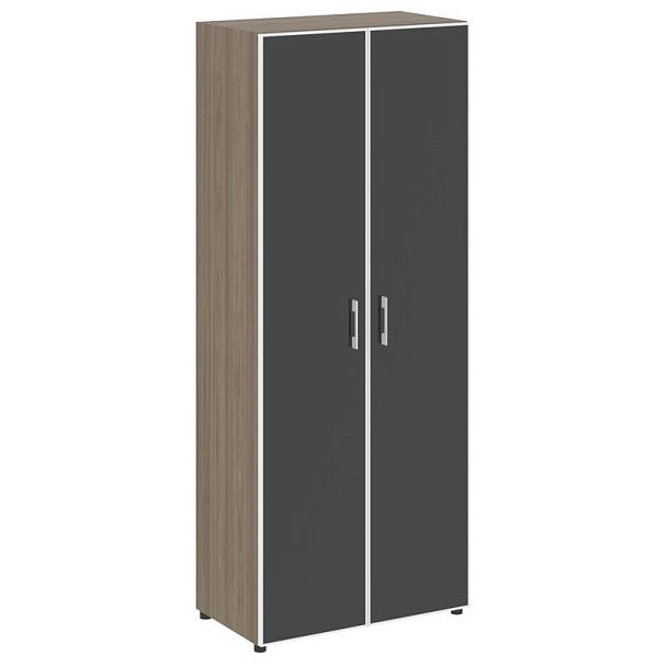 Ялта Шкаф LT.ST-1.10 R black Вяз Благородный/Стекло Black 800*450*1987 - Вид 1