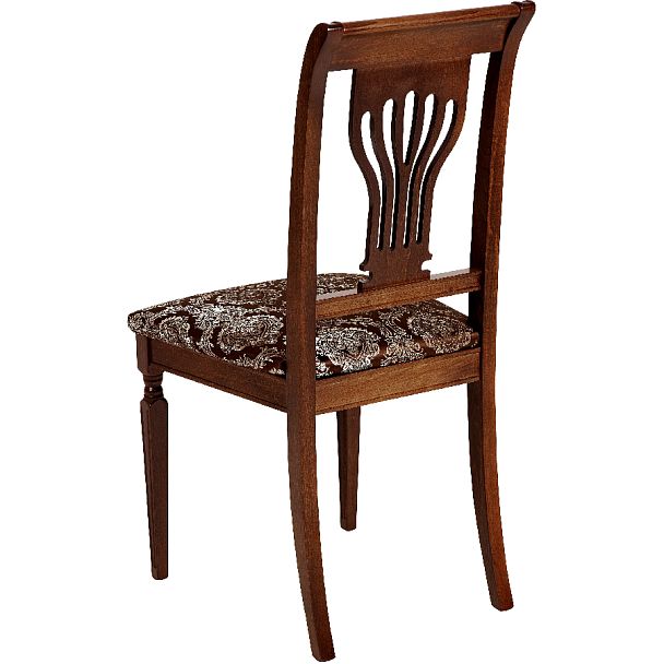 Комплект деревянных стульев с мягким сиденьем Мендельс Античный орех/Темно-коричневый жаккард, 2 шт. - Вид 5