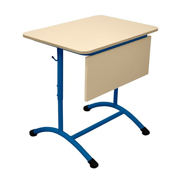 Стол ученический Мега ЛДСП 1М (Р), одноместный, регулируемый, с экраном ЛДСП (дополнительные цвета RAL), гр.4-6 - Вид 1
