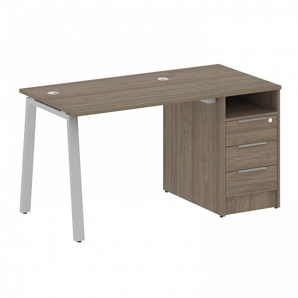 Рабочая станция "Metal System" БА.РС-СТП -1.1 вяз/серый - Вид 1