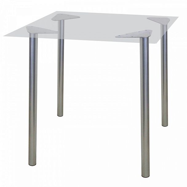 Рама стола для столовых, кафе, дома "Альфа", универсальная, цвет серебристый - Вид 1