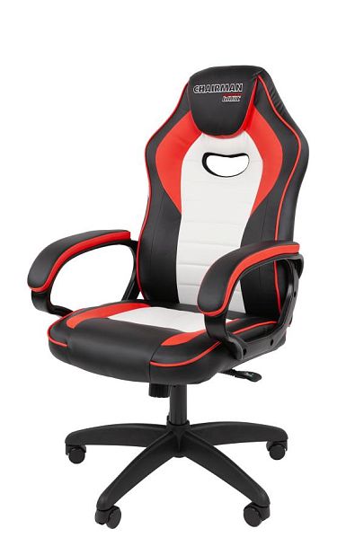 Кресло Chairman game 16 Россия экокожа черный/красный/белый - Вид 8