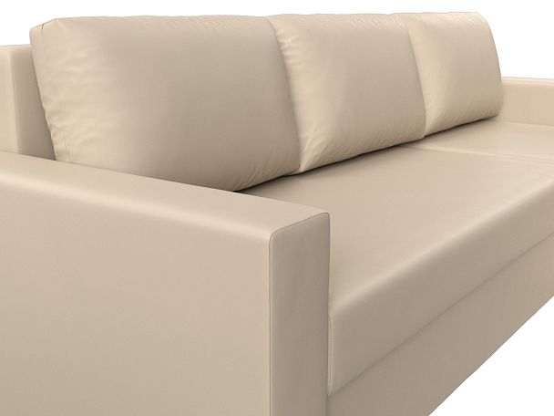 Угловой диван Траумберг Лайт правый (полностью экокожа бежевая) - Вид 4