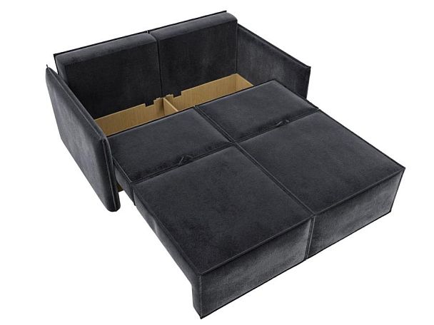 Диван прямой Либерти мини Велюр серый - Вид 8