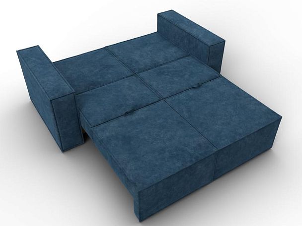Диван прямой Куба мини Велюр синий - Вид 10