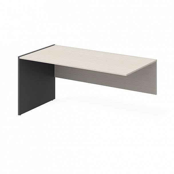 Стол дополнительный левый "Тандем" ПК-ТН-СТ1Д158Х81Л/Д-В2-909 дуб альпийский/антрацит - Вид 1