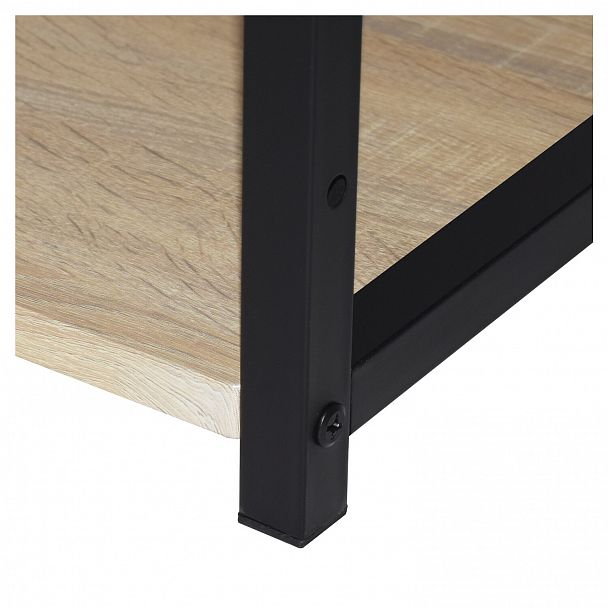 Стол на металлокаркасе BRABIX "LOFT CD-005",1200х520х1200 мм, 3 полки, цвет дуб натуральный, 641223 - Вид 9