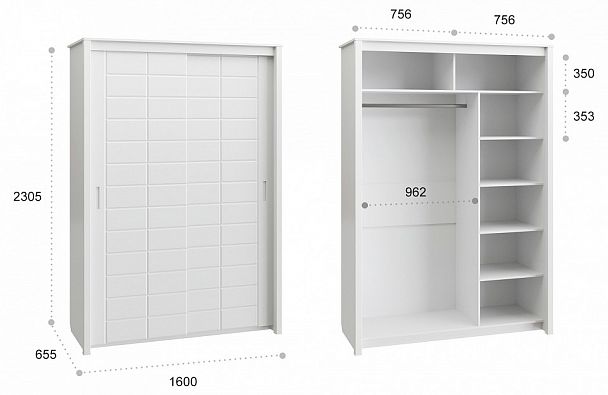Шкаф-купе Изабель ИЗ-60К - Вид 5