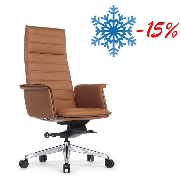 Кресло Rubens A1819-2 Светло-коричневый (MB915) натуральная кожа 68*68*119-125 - Вид 3