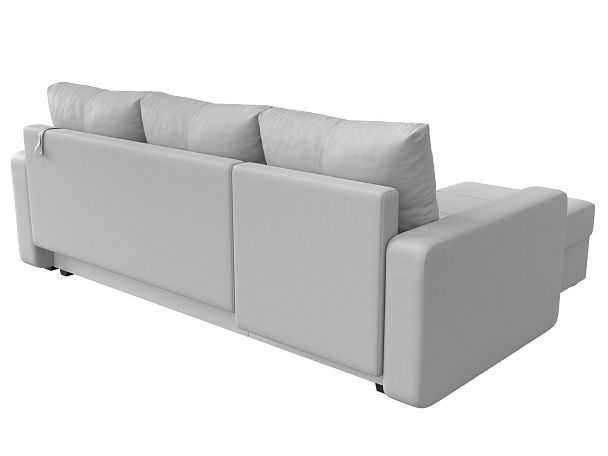 Диван угловой Ливерпуль Лайт левый угол Экокожа белый - Вид 6