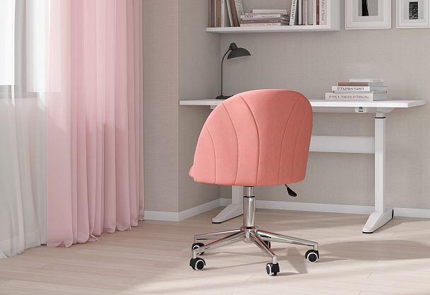 Кресло CHAIRMAN HOME 117, ткань велюр, розовый - Вид 7