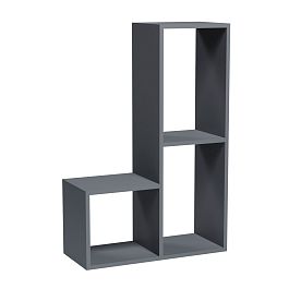 Гостиная Гира навесная полка ГН-2 графит серый - Фото предпросмотра