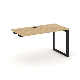 Style Project Next Стол-приставка к опор. элем. SN-59O.OPRS-011 Тиквуд Светлый/Металл Черный/Черный Заглушка 980*700*750 - Фото предпросмотра