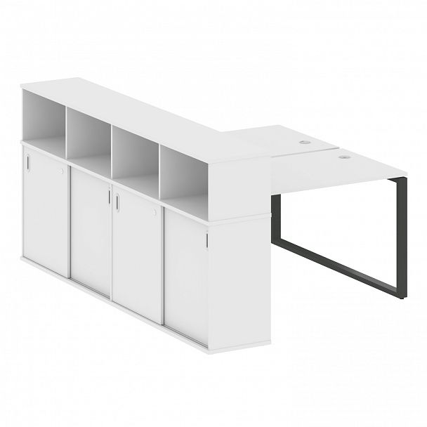 Рабочая станция "Metal System" БО.РС-СШК-4.2 белый/антрацит - Вид 1