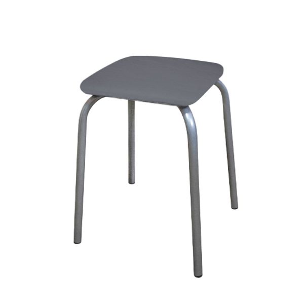 Табурет 22 квадрат серый мет. на искре - Вид 1