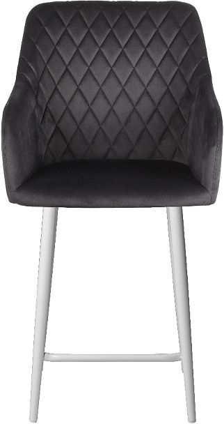 Комплект полубарных поворотных кресел Барли К, черный H75/белый, 3 шт. - Вид 3