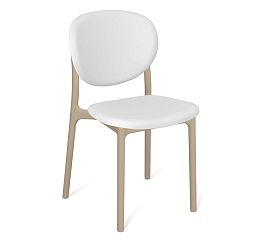 Стул Sheffilton SHT-S180 белый/капучино - Фото предпросмотра