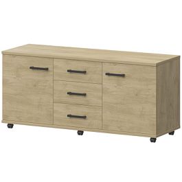Греденция НТ-350.60.Ч Баттл Рок 1346x442x603 Аргентум - Фото предпросмотра