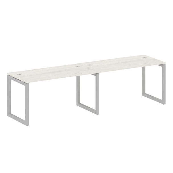 Metal System Quattro Р. ст. на 2 раб. места на О-образном м/к 50БО.СМ-2.3 Дуб наварра/Серый металл 2800*720*750 - Вид 1