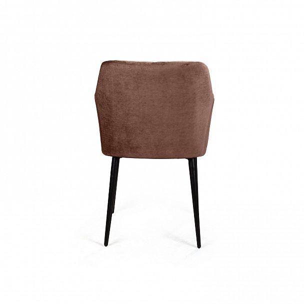 Стул с подлокотниками Robert, бархат коричневый 12 - Вид 5