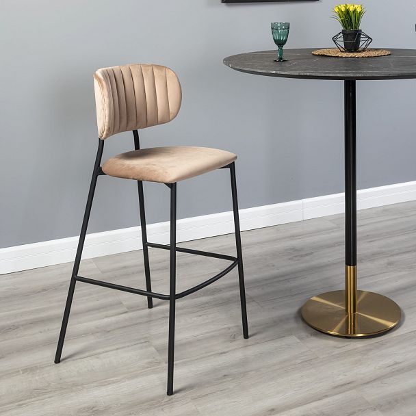 Стул барный Fendi бежевый - Вид 10