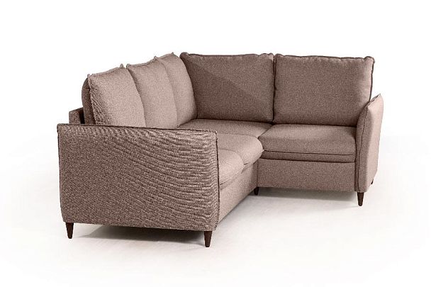 Hans диван-кровать угловой рогожка серый - Вид 2