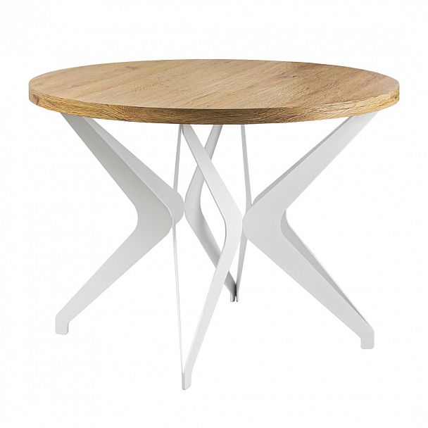 Стол Вольтер d1000, HPL Патинированный дуб - Вид 2