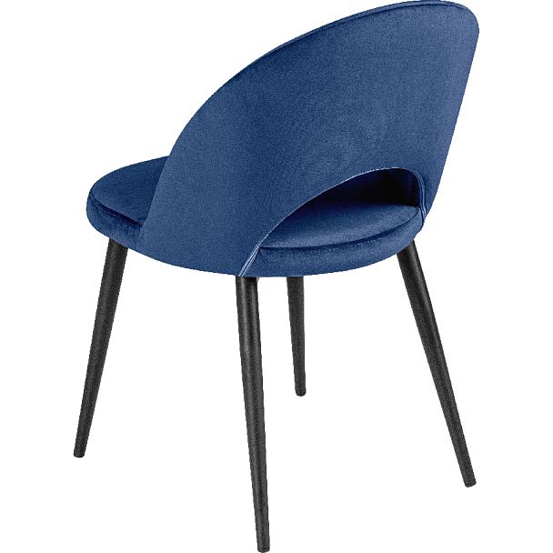 Стул кухонный Рэди синий велюр/черный - Вид 5