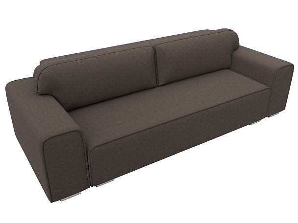 Диван прямой Лига-029 Рогожка коричневый - Вид 5