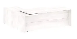YALTA LT-C 22 (R) Стол руководителя угловой, правый 2 Yalta кабинет руководителя  Снежная Патина - Фото предпросмотра