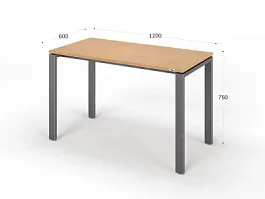 UNITY РМС6-12 БУК Стол на металлокаркасе прямой 1200х600х750 - Фото предпросмотра