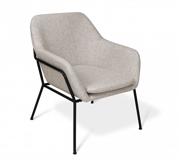 Кресло Sheffilton SHT-AMS2 на металлокаркасе серый дым/черный муар - Вид 2