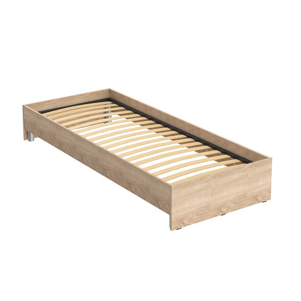 Кровать без изголовья KBW 208 Дуб Сонома светлый 2040х840х300 KANN - Вид 1