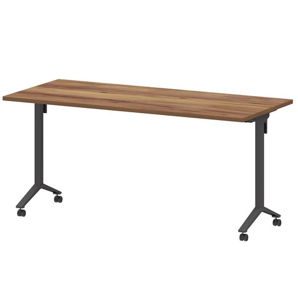 Стол мобильный складной МБ25-160.70 Таксония/Антрацит 1600x700x750 Моби - Вид 1
