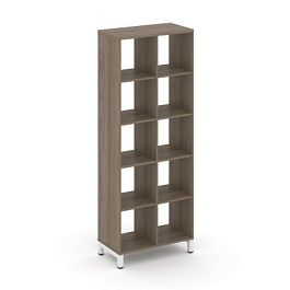 Стайл Проджект Каркас стеллажа 5 яр. SN.KS-520 Вяз Благородный/Металл Белый 754*400*1982 - Фото предпросмотра