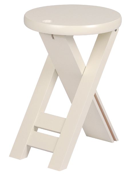Комплект складных деревянных табуретов Вилл Слоновая кость - Вид 3