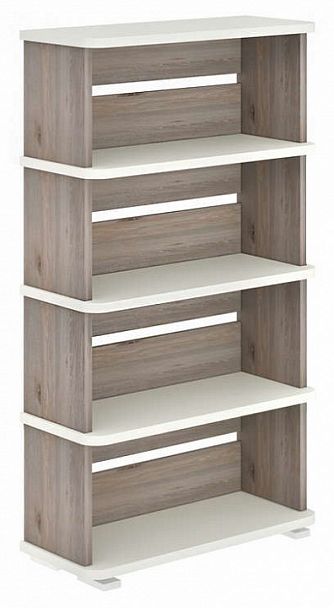 Стеллаж Домино СБ-25/4 Белый/Нельсон - Вид 1