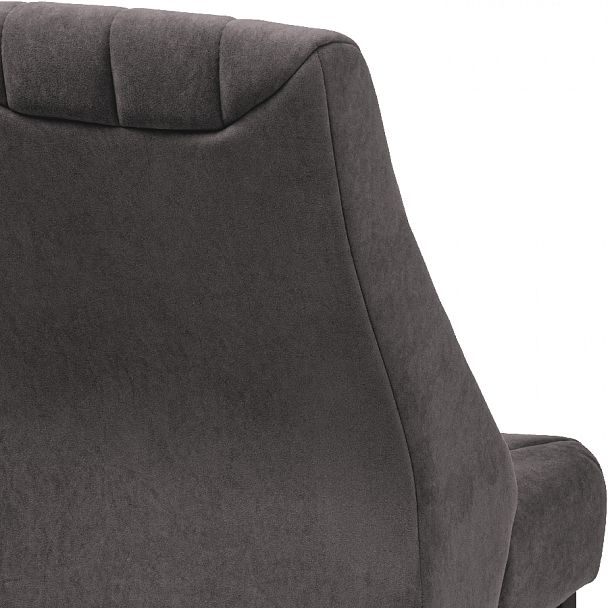 Комплект деревянных мягких стульев Лорелин Черный/Темно-серый велюр, 2 шт. - Вид 9