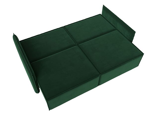 Диван прямой Либерти (полностью велюр зеленый) - Вид 10