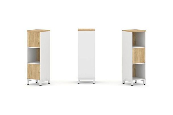 Style Project Набор стеллажа 2-х сторон., 3 яр. SN.NSD-311 Белый/Тиквуд Светлый/Металл Белый 387*400 - Вид 1