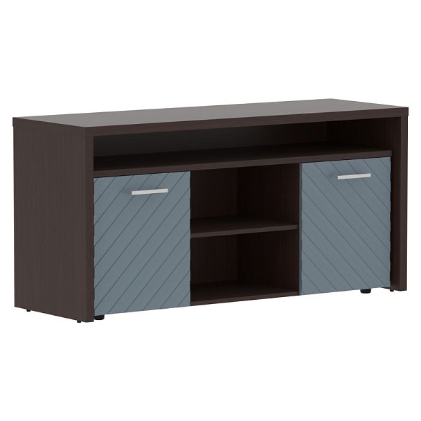 Тумба с фригобаром TLTF-3D Серо-голубой/Венге Магия Z 1640х550х800 TORR LUX - Вид 1