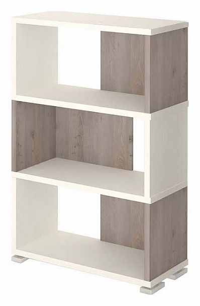 Стеллаж книжный Домино нельсон СБ-10_3 Белый/Нельсон - Вид 1