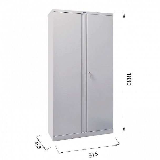 Шкаф металлический офисный ПРАКТИК "AM-1891", 1830х915х458 мм, 47 кг, разборный, AM-18391 - Вид 5