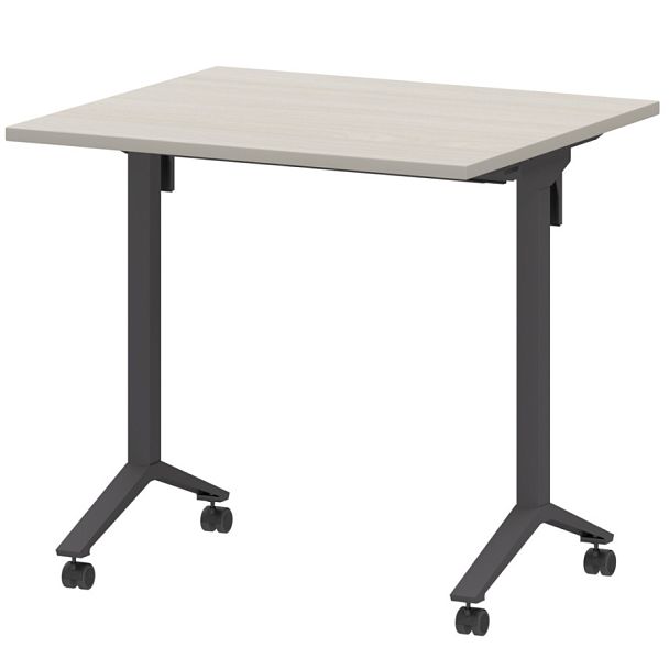 Стол мобильный складной МБ22-80.70 Ясень шимо/Антрацит 800x700x750 Моби - Вид 1