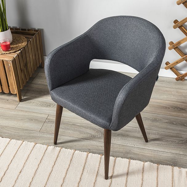 Кресло Oscar тёмно-серый/т.орех - Вид 13