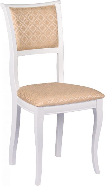 Комплект деревянных стульев с мягким сиденьем Камир Белый/Бежевый жаккард, 2 шт. - Вид 3