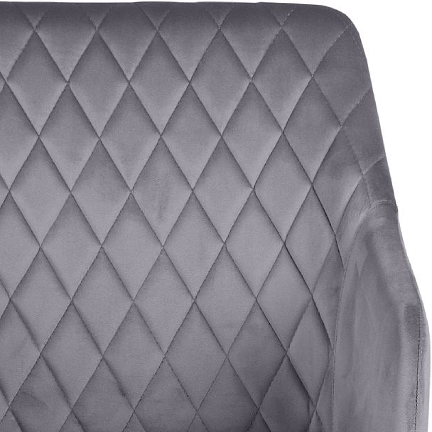 Комплект полубарных поворотных кресел Барли К, темно-серый H-15/черный, 3 шт. - Вид 8