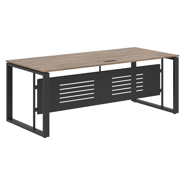 Стол руководителя EST 209M Кария Пальмира/Антрацит 2000х900х750 ENIO - Вид 1